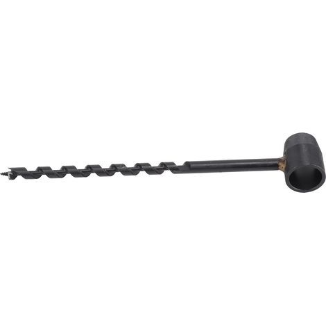 Perceuse à tarière manuelle noire, haute dureté, légère, Portable, survie pour le travail du bois en milieu sauvage, 10 à 230mm/0,39 à 9,06 pouces (1/5)