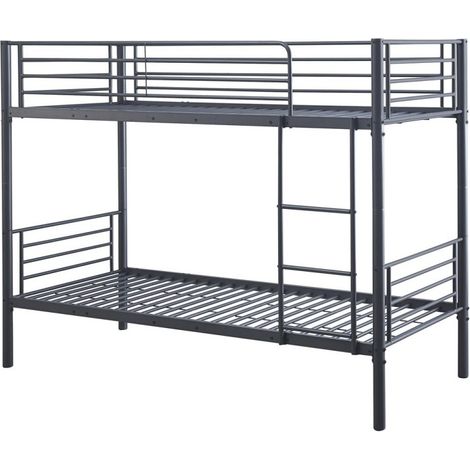 Metall-Etagenbett 90x200 cm SAMMY, Farbe Dunkelgrau