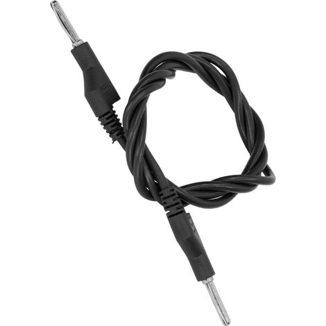 4-mm-Messleitung, stapelbar, Bananenstecker-Typ, Hochspannungsprüfkabel, J.70023, Schwarz (1/5)