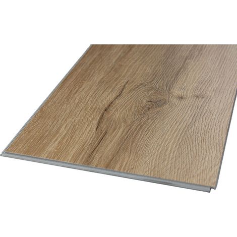 Hochbeständiger SPC-Vinyl-Bodenbelag mit Clips, helle Eiche, 1,95 m² (Nutzschicht 0,5 mm) - Farbe - Helle Eiche, Deckfläche in m² - 1,95 (1/5)