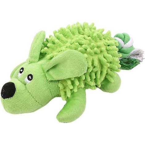 Interaktives Plüsch-Hundespielzeug mit Quietscher, Beißspielzeug, niedliches Tier zum Kauen und Spielen.