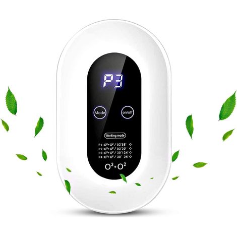 Mini Purificateur d'air à l'ozone,Purificateur d Air Silencieux,Purificateur d'air Chambre,Purificateur d’Air Portable Anti-bactérienne Taux 99% pour Maison Bureau Animaux de Compagnie Voiture (1/5)