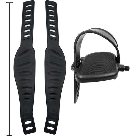 Paire de sangles de pédales pour vélo d'appartement, sangles larges pour l'entraînement (1/5)