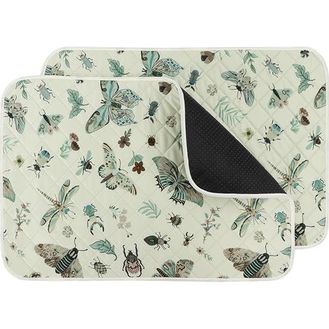 EU014 Set of 2 Dog Mats, Puppy Pads, Mattress Protector for Cats and Dogs (1/5)