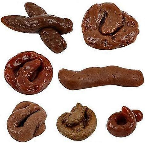 Ensemble de 7 jouets de farce réalistes en forme de crottes flottantes - Faux crottes de chien plus vraies que nature, parfaits pour Halloween et le 1er avril (1/5)