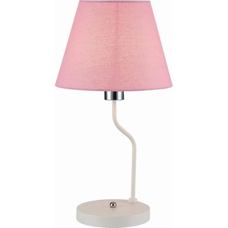 Lampada da tavolo Candellux York bianco/rosa E14 44cm (1/2)
