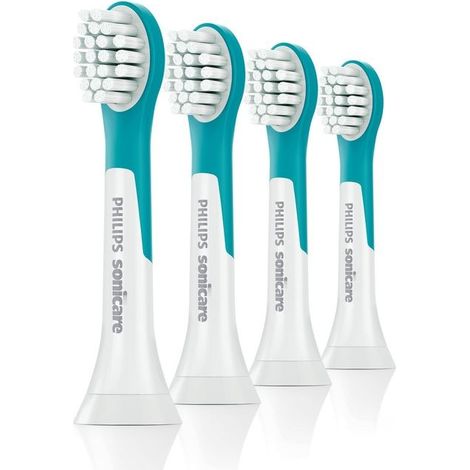 Philips Bodycare Sonicare for Kids 4+ Têtes de brosse à dents électrique 4 pc(s) vert clair, blanc W726061 (1/2)