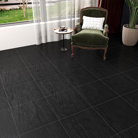 Dalle PVC Adhésive Sol Bois Noir Épais 30cmx30cm 20 Pièces Autocollant Carrelage Cuisine Garage Imperméable Carrelage Adhesif Sol Effet Bois Chambre Salon Stickers Carrelage Garage (1/5)