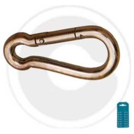 cf 2 presse-A toupes mousquetons anneaux pinces en acier 6x60 mm fermeture A pression