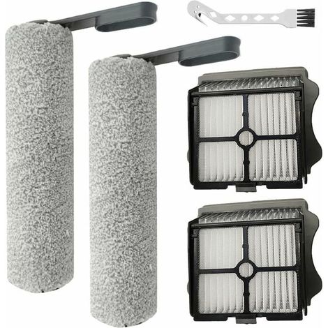 Rouleau Brosse - Filtre Hepa - Accessoire Remplacement Pour Aspirateur Eau Poussiere Floor One S5 Combo - 5 Pièces