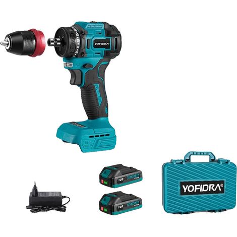 Visseuse électrique, moteur sans balais, design sans fil, Ensemble de 2xBatteries (1/2)