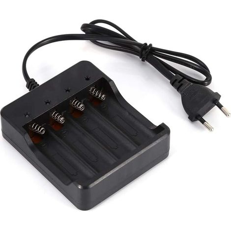 Slots Battery Charger for 18650 Lithium Rechargeable Battery EU Plug with Anti-Reverse Charging Function Good Quality and Good