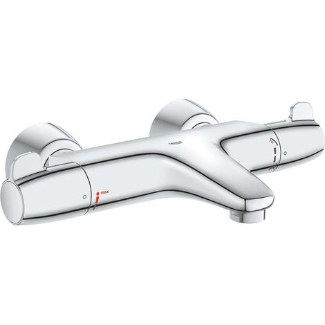 THM-Batt. Grohtherm Special 34665 avec raccords en S dissimulés chromé (1/2)