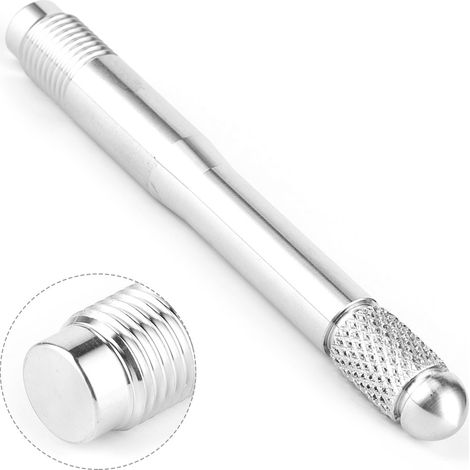 Outil de positionnement de pneu, goupille, montage de roue, démontage, écrou, boulon, goupille M14x1,5, universel, argent (1/5)