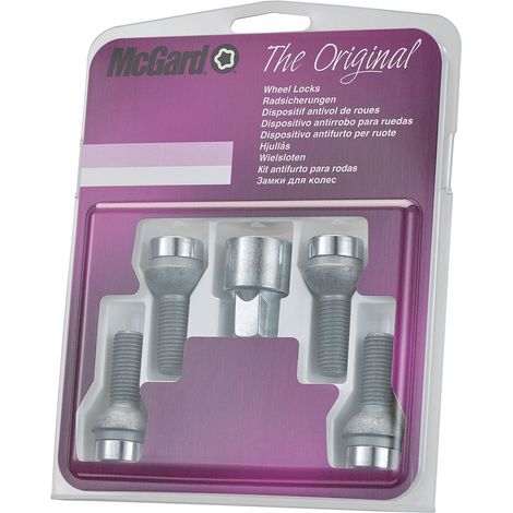 4 VIS ANTIVOL SU MCGARD M12X1.5/ R12/ LONG. 20.6MM/ Ø17MM