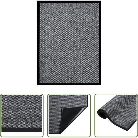 vidaXL Tapis de bienvenue - Paillasson Gris 40x60 cm (1/5)
