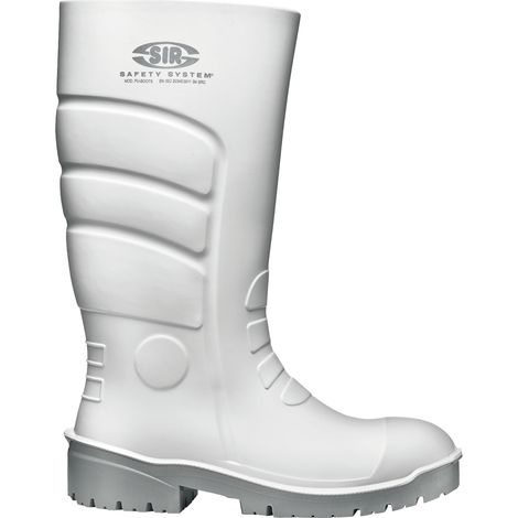 SIR SAFETY SYSTEM PU Boot Bottes de sécurité S4 imperméables blanc Taille 43 (1/2)