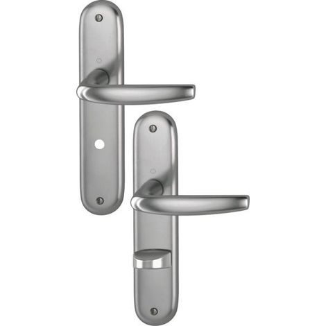 Pomo sobre placa Atlanta F9alu aspecto inox 1530-3200p Clel
