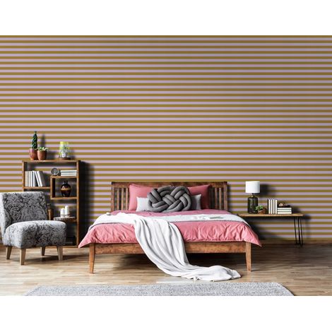 Wallarena Vliestapete Violett Skandinavisch, für Wohnzimmer und Schlafzimmer, 10 m x 50 cm – Komplettset inkl. Kleister & Anleitung (1/5)