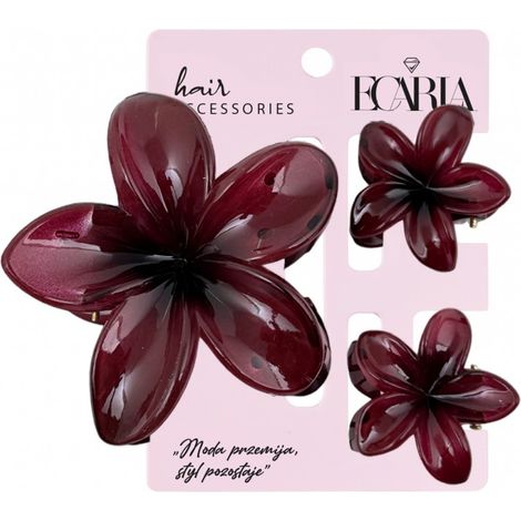 Set di fermagli per capelli, fiori, XL 3 in 1, decorazione per capelli PER LEI 3
