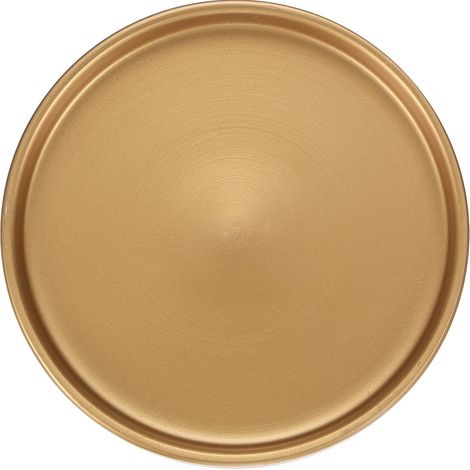 Soucoupe en Céramique pour Plantes, 6,3" Plateau Récupérateur d'eau, Soucoupes de Pots de Fleurs pour Intérieur/Extérieur, Plateau d'Égouttement d'eau [Rond Doré] (1/5)