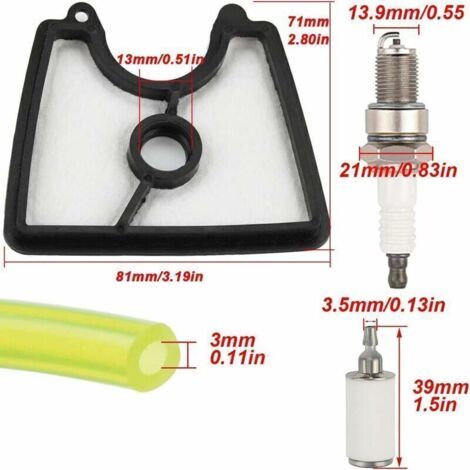 Carburateur avec filtre à air 545112101 pour souffleur à main Husqvarna 125B 125BX 125BV 125BVX Remplace 581798001 590460102 545081811 avec outil de réglage (1/3)