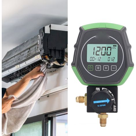 Groupe d'instruments numériques ST-B168DL pour le contrôle et la maintenance des systèmes de climatisation (pression de vide, température et étanchéité). Testeur de réfrigération pour climatiseur avec (1/5)