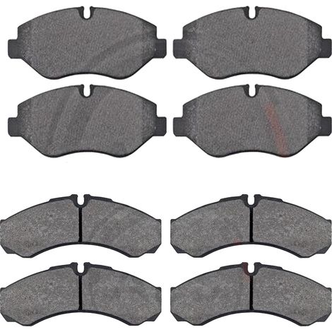 KIT PASTIGLIE FRENO ANTERIORI E POSTERIORI compatibile con IVECO DAILY IV RIBALTABILE / PASTIGLIE FRENANTI AUTO OEM 37633,37113 / SOSTITUZIONE DIRETTA / BASSA POLVERE / SILENZIOSO (1/4)