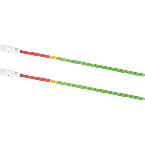 Mètre ruban tour de tête 2 pièces, pour mesures corporelles (1/5)