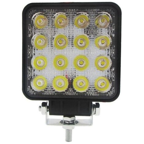 Lampe de travail à faisceau carré LED 48W 6000k, 1 pièces, tracteur SUV camion 4WD 12V 24V (1/5)