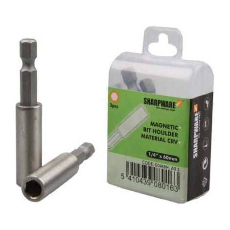 Lot de 2 Portes Embouts Magnétique Hexagonal 1/4 60 mm (1/2)