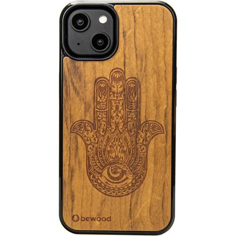 Custodia in legno Bewood per iPhone 15 HAMSA IMBUIA (1/5)