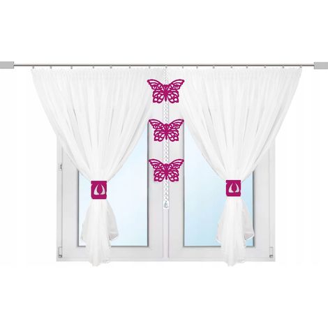Tenda colorata con farfalle per bambine, 300 x 150