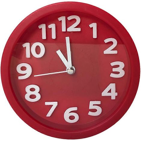Réveil analogique silencieux, sans tic-tac, réveil rond à piles (1/5)