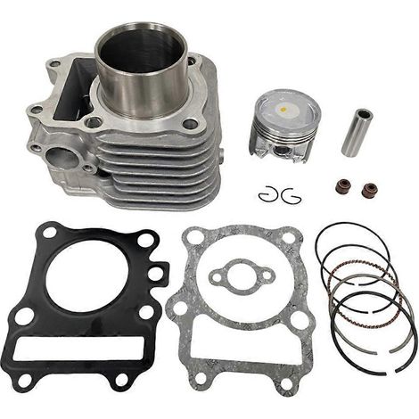Kit piston de bloc moteur 52 mm compatible avec les modèles GS125, GN125, EN125, GZ125, DR125 et AN125 (motos 125 cm³). (1/5)