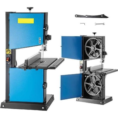 Scie à Ruban de 9 Pouces avec Port de sciure Max Coupe 45 ° Inclinaison Banc câble scie à Ruban 300W Table de Travail du Bois scie à Ruban (1/5)