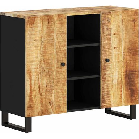 Maison Exclusive - Credenza con 2 Ante 90x33x75 cm in Legno Massello di Mango (1/5)