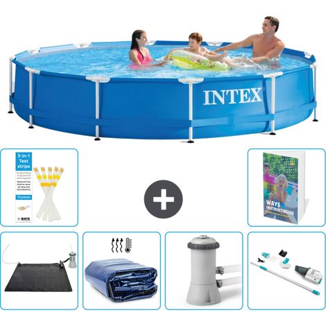 Frame Pool Rund - 366x76 cm - 7-teilig S82