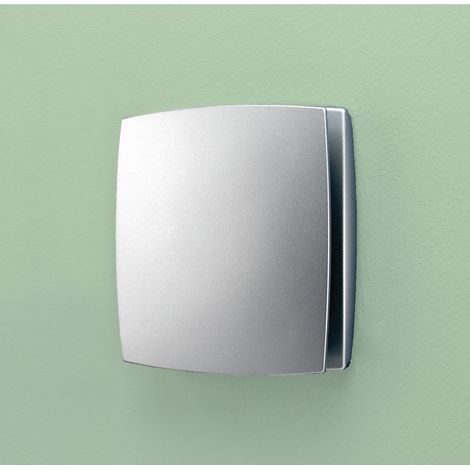 HiB Breeze Matt Silver Wall Mounted Extractor Fan with Timer and Humidity Sensor - 31400 (1/3)