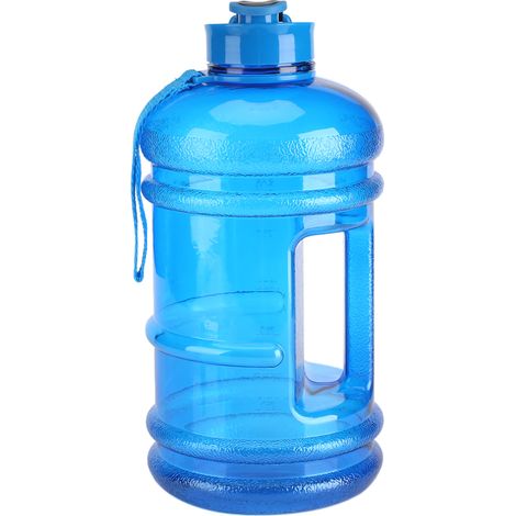 Gourde 2,2 L, bouilloire, gobelet de sport, camping, salle de sport, grande capacité, extérieur, bleu (1/5)