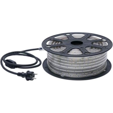 Enrouleur Ruban LED de Chantier 10m - Extensible jusqu'à 75m - IP65 - Blanc Chaud (3000K) (1/3)