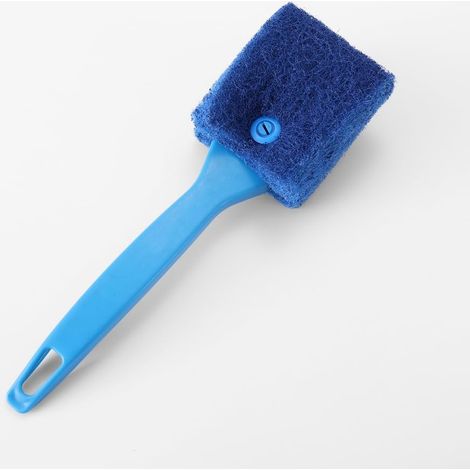 Grattoir à algues pour aquarium - Vert moyen - Outil de nettoyage efficace à long manche pour aquarium en verre