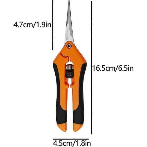 Sécateur et ébrancheur en acier inoxydable deux pièces (vert, orange) (1/5)