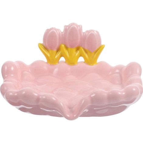 Seifenschale mit Selbstentleerung für Seifenstücke Rosa