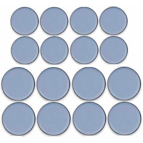 16 Pièces Patins de meubles en Téflon adhésif Glisseur en Teflon Patins en Téflon pour Meubles Patins Autocollants en Téflon, 25MM X 25MM, 30MM X 30MM (1/4)