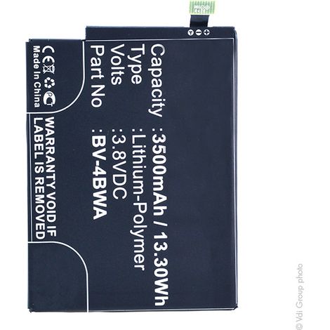 NX - Batterie téléphone, smartphone, GSM pour Microsoft 3.8V 3500mAh - BV-4BWA (1/3)