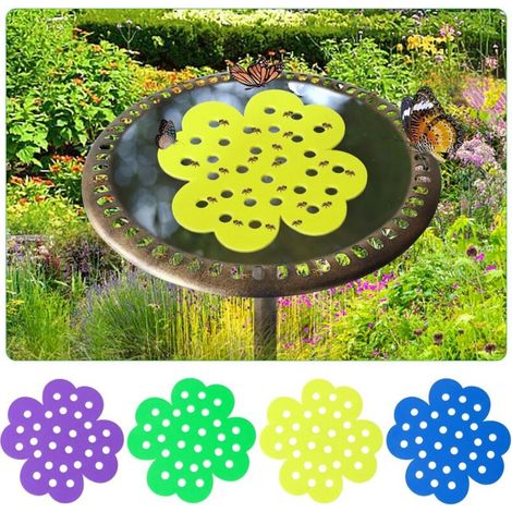 Juego de 4, isla flotante para abejas, estación de bebida flotante para abejas de 6,1 pulgadas, tazas para abejas para jardín de insectos y estación de bebida para mariposas sedientas para d (1/5)