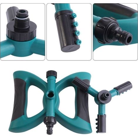 Automatischer 360°-Gartensprenger mit Rotationsfunktion, Rasensprenger, Gartensprenger, Rotationssprenger, drehbarer Gartensprenger, TONCHEAN (1/4)