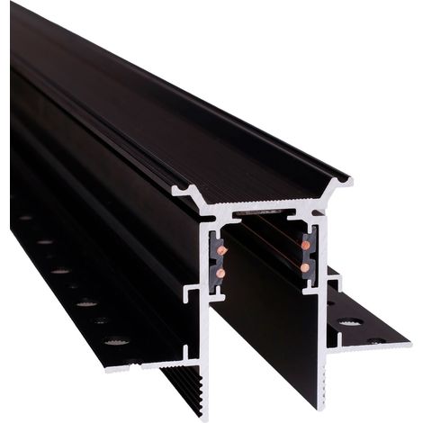 Binario magnetico incasso 1m nero 48V Maxlight MEC (1/2)