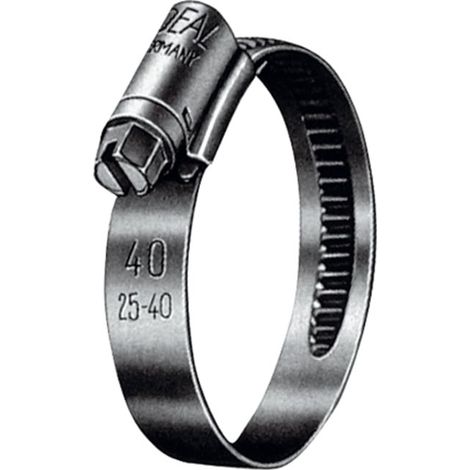 Riegler Schneckengewinde-Schl.schelle, Edelstahl (W5), 40 - 60 mm, 9 mm (1/2)